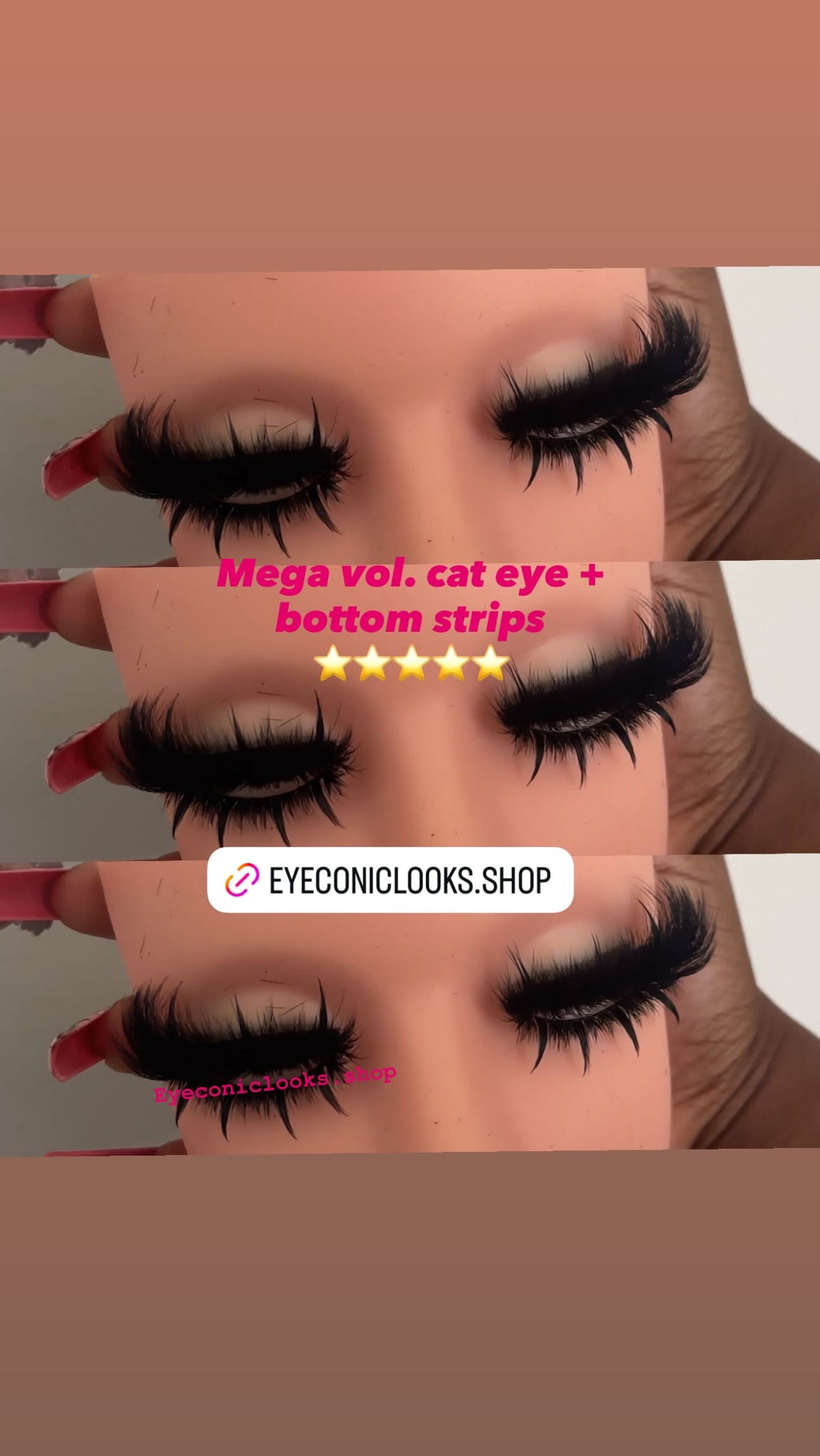 MEGA VOL.CAT EYE CLUSTER LASH STRIPS