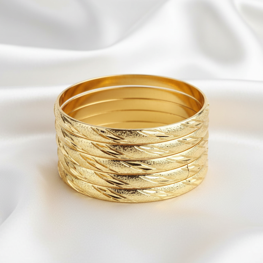 GOLDEN BANGLES⭐️- 6 PK