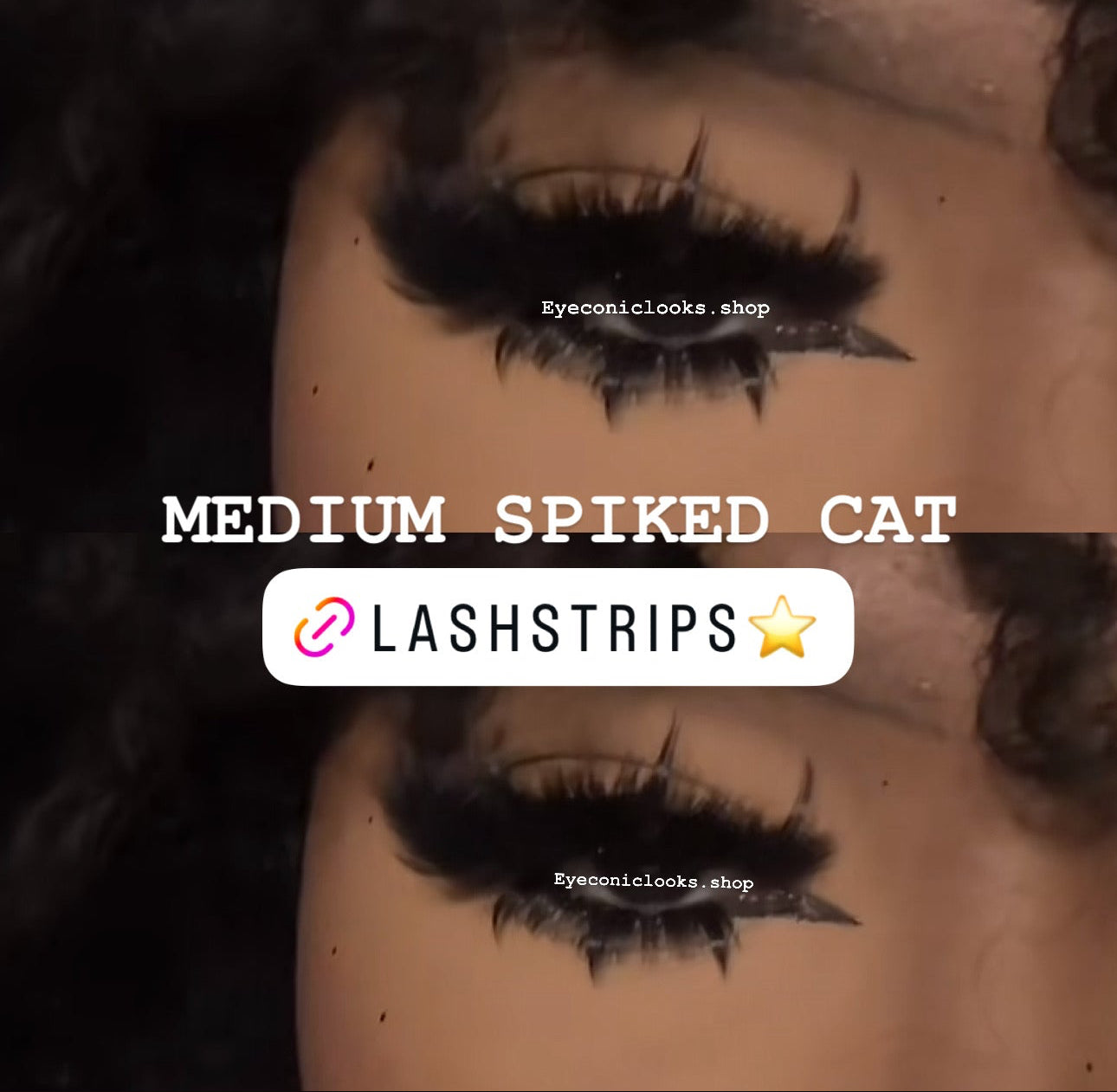 SPIKED CAT  EYE 💗— CLUSTER LASH STRIPS