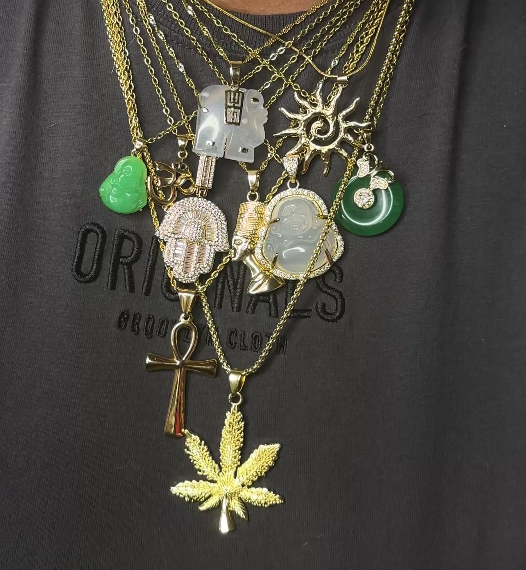 Green Aura 🍀- Necklace Stack